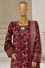 Malika By Sada Bahar Stitched 3 Piece Emb Festive Vol-04 Suit-D-1019-Falsa