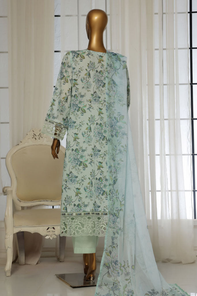 Sada Bahar Stitched 3 Piece Festive Emb Lawn Vol-02 Collection'2025-D-102-Ice
