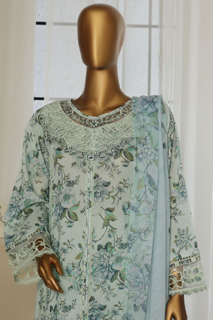 Sada Bahar Stitched 3 Piece Festive Emb Lawn Vol-02 Collection'2025-D-102-Ice