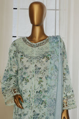 Sada Bahar Stitched 3 Piece Festive Emb Lawn Vol-02 Collection'2025-D-102-Ice