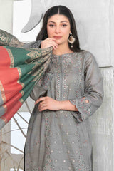 Mabel By Tawakkal Unstitched 3 Piece Emb Fancy Lawn Collection-D-1027