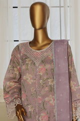 Sada Bahar Stitched 3 Piece Festive Emb Lawn Vol-02 Collection'2025-D-104-Plum