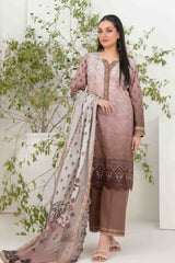 Shazmina By Tawakkal Unstitched 3 Piece Emb Lawn Vol-02 Collection-D-1047