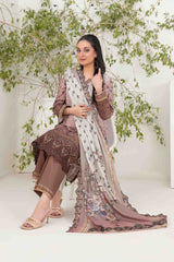 Shazmina By Tawakkal Unstitched 3 Piece Emb Lawn Vol-02 Collection-D-1047