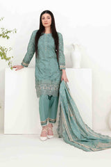 Shazmina By Tawakkal Unstitched 3 Piece Emb Lawn Vol-02 Collection-D-1050
