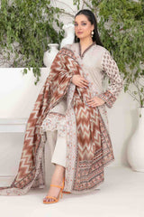 Shazmina By Tawakkal Unstitched 3 Piece Emb Lawn Vol-02 Collection-D-1054