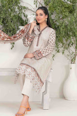 Shazmina By Tawakkal Unstitched 3 Piece Emb Lawn Vol-02 Collection-D-1054