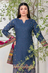 Shazmina By Tawakkal Unstitched 3 Piece Emb Lawn Vol-02 Collection-D-1057