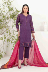 Shazmina By Tawakkal Unstitched 3 Piece Emb Lawn Vol-02 Collection-D-1059