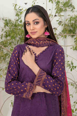 Shazmina By Tawakkal Unstitched 3 Piece Emb Lawn Vol-02 Collection-D-1059