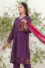 Shazmina By Tawakkal Unstitched 3 Piece Emb Lawn Vol-02 Collection-D-1059