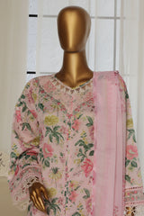 Sada Bahar Stitched 3 Piece Festive Emb Lawn Vol-02 Suit-D-107-Pink