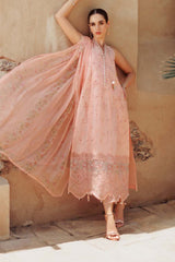 Noor Saadia Asad Unstitched 3 Piece Eid Handwork Laserkari Emb Lawn Suit-D-10
