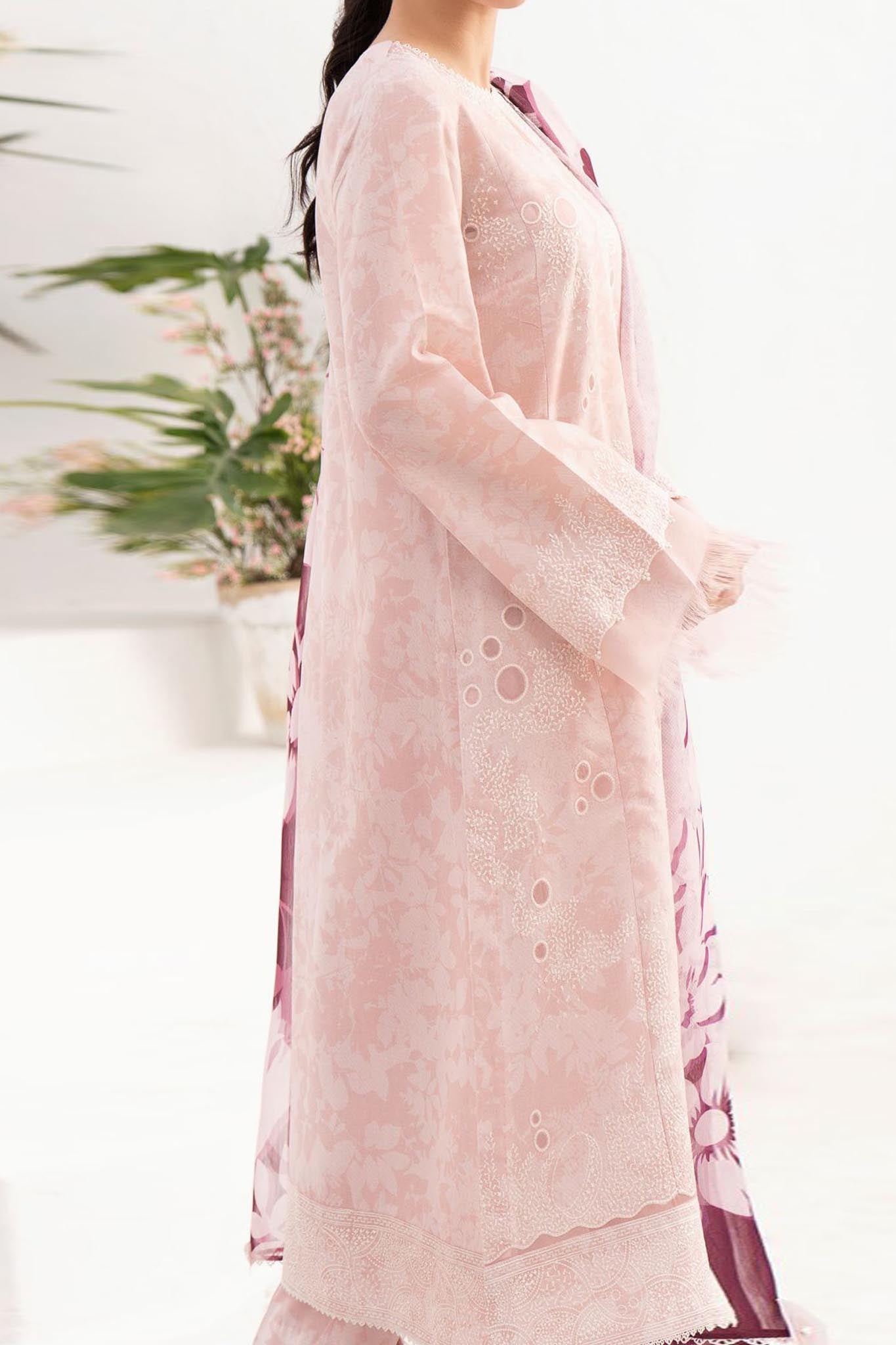 Delia By Jazmin Unstitched 3 Piece Luxury Emb Lawn Collection'2024-D-10