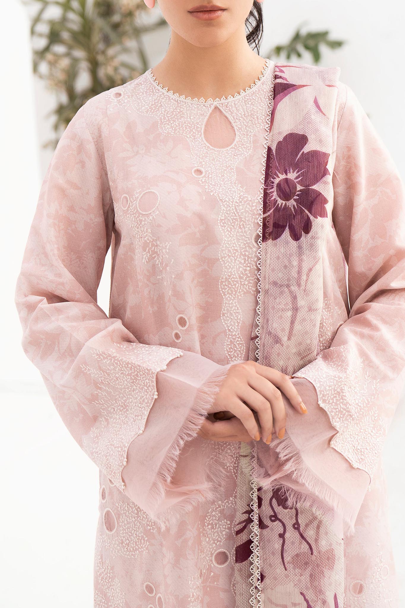 Delia By Jazmin Unstitched 3 Piece Luxury Emb Lawn Collection'2024-D-10