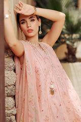 Noor Saadia Asad Unstitched 3 Piece Eid Handwork Laserkari Emb Lawn Suit-D-10