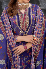 Cutwork Bliss By Al Zohaib Unstitched 3 Piece Lawn Vol-02 Suit-D-10