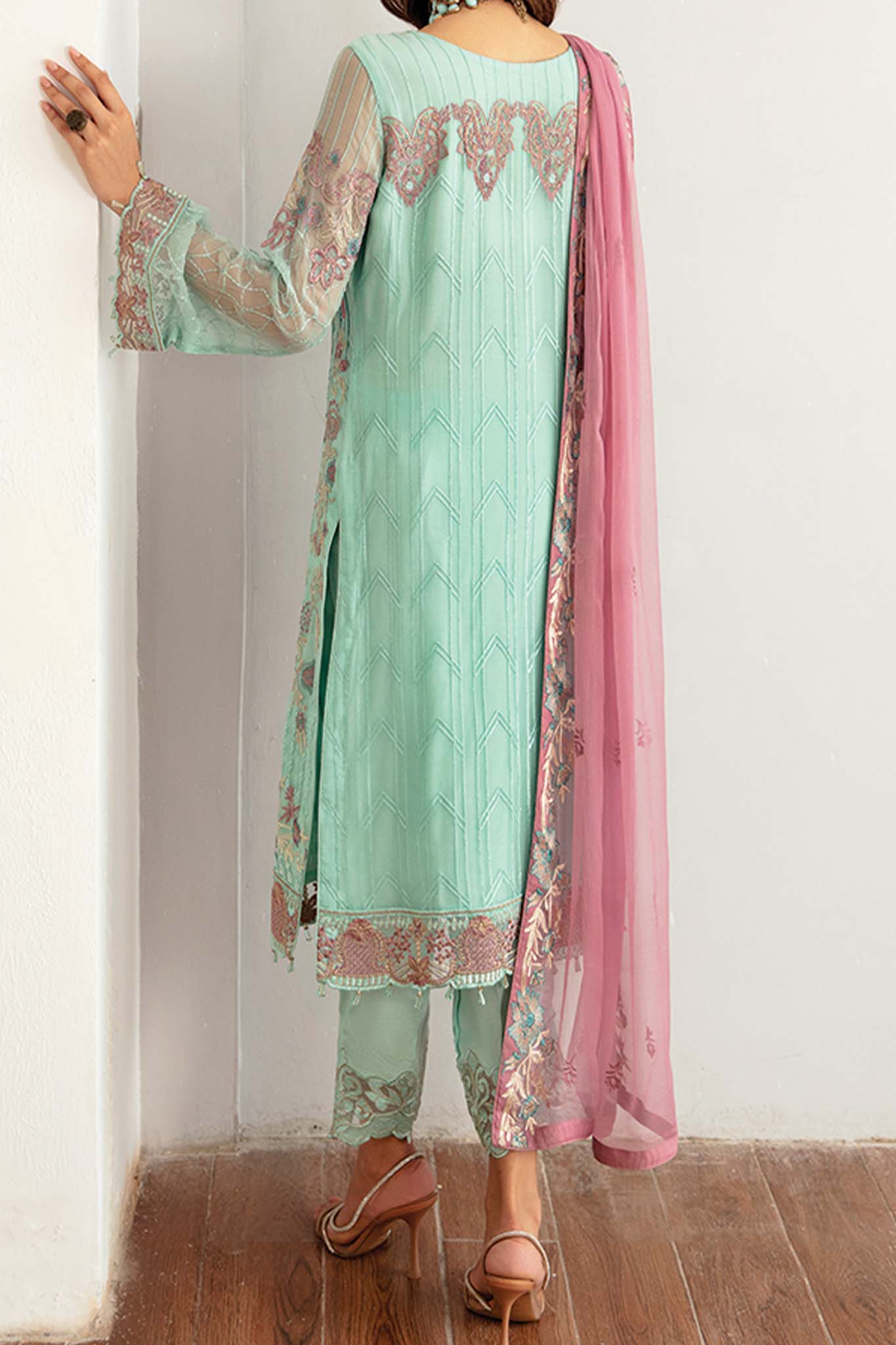 Rangoon by Ramsha Unstitched 3 Piece Chiffon Vol-11 Collection'2023-D-1107