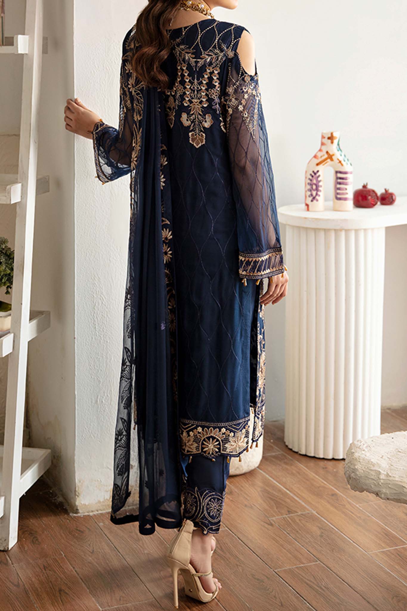 Rangoon by Ramsha Unstitched 3 Piece Chiffon Vol-11 Collection'2023-D-1111