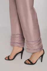 Sada bahar Stitched Trouser Suit-TR-116-Plum