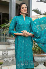 Zarna By Tawakkal Unstitched 3 Piece Emb Schiffli Lawn Vol-02 Collection D-1136