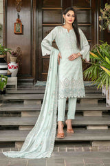Zarna By Tawakkal Unstitched 3 Piece Emb Schiffli Lawn Vol-02 Collection D-1137
