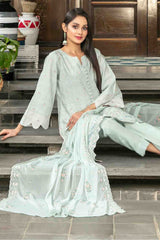 Zarna By Tawakkal Unstitched 3 Piece Emb Schiffli Lawn Vol-02 Collection D-1137