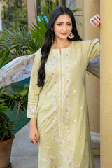 Zimmel By Tawakkal Semi Stitched 3 Piece Lawn Premium Eid Collection-D-1146