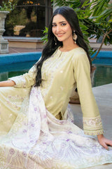 Zimmel By Tawakkal Semi Stitched 3 Piece Lawn Premium Eid Collection-D-1146