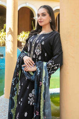 Zimmel By Tawakkal Semi Stitched 3 Piece Lawn Premium Eid Collection-D-1147
