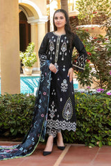 Zimmel By Tawakkal Semi Stitched 3 Piece Lawn Premium Eid Collection-D-1147