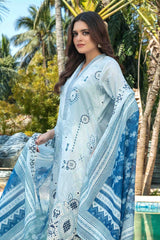 Thamina By Tawakkal Unstitched 3 Piece Emb Slub Lawn Collection-D-1198