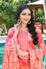 Thamina By Tawakkal Unstitched 3 Piece Emb Slub Lawn Collection-D-1199