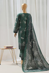 Sada Bahar Stitched 3 Piece Printed Khaddar Vol-02 Suit-D-12-Green