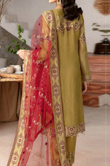Rangoon By Ramsha Unstitched 3 Piece Luxury Emb Chiffon Vol-12 Suit-D-1203