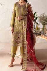 Rangoon By Ramsha Unstitched 3 Piece Luxury Emb Chiffon Vol-12 Suit-D-1203
