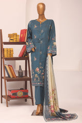 Sada Bahar Stitched 3 Piece Printed Lawn Vol-14 Suit-D-1205-BLUE