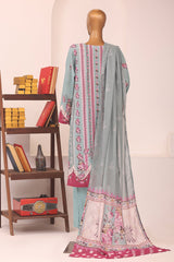 Sada Bahar Stitched 3 Piece Printed Lawn Vol-14 Suit-D-1206-AZURE