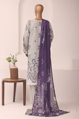 Sada Bahar Stitched 3 Piece Printed Lawn Vol-14 Suit-D-1208-GREY