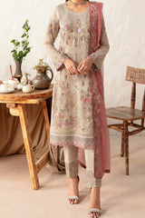 Rangoon By Ramsha Unstitched 3 Piece Luxury Emb Chiffon Vol-12 Suit-D-1212