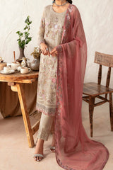 Rangoon By Ramsha Unstitched 3 Piece Luxury Emb Chiffon Vol-12 Suit-D-1212