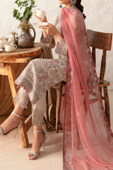 Rangoon By Ramsha Unstitched 3 Piece Luxury Emb Chiffon Vol-12 Suit-D-1212
