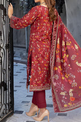 Cutwork Bliss By Al Zohaib Unstitched 3 Piece Lawn Vol-02 Suit-D-12