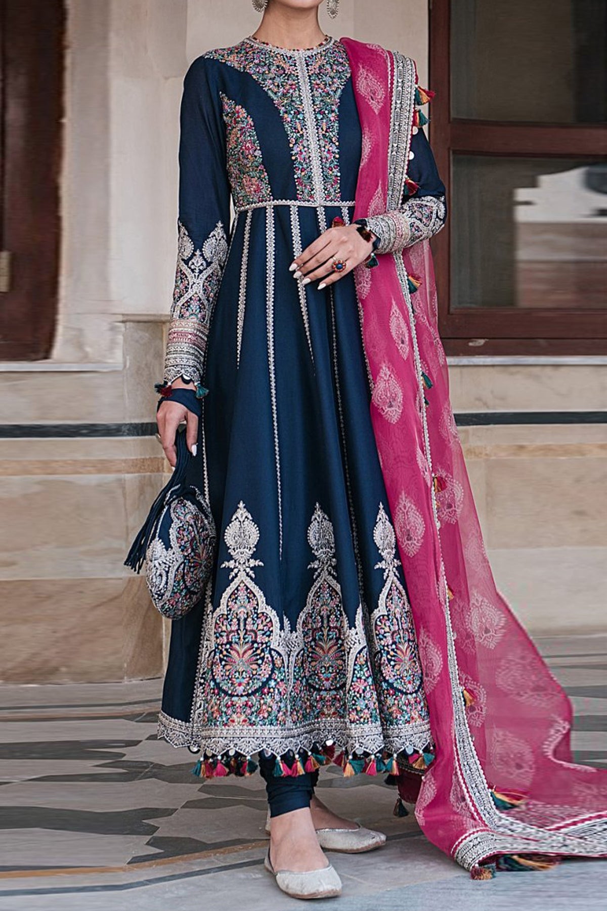 Shahkaar by Jazmin Unstitched 3 Piece Luxury Eid Festive Lawn Collection'2024-SLD-12