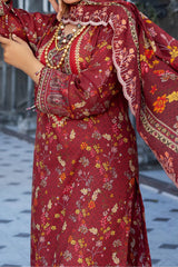 Cutwork Bliss By Al Zohaib Unstitched 3 Piece Lawn Vol-02 Suit-D-12