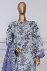 Sada Bahar Stitched 3 Piece Printed Lawn Vol-02 Suit-PR-9475-Sky