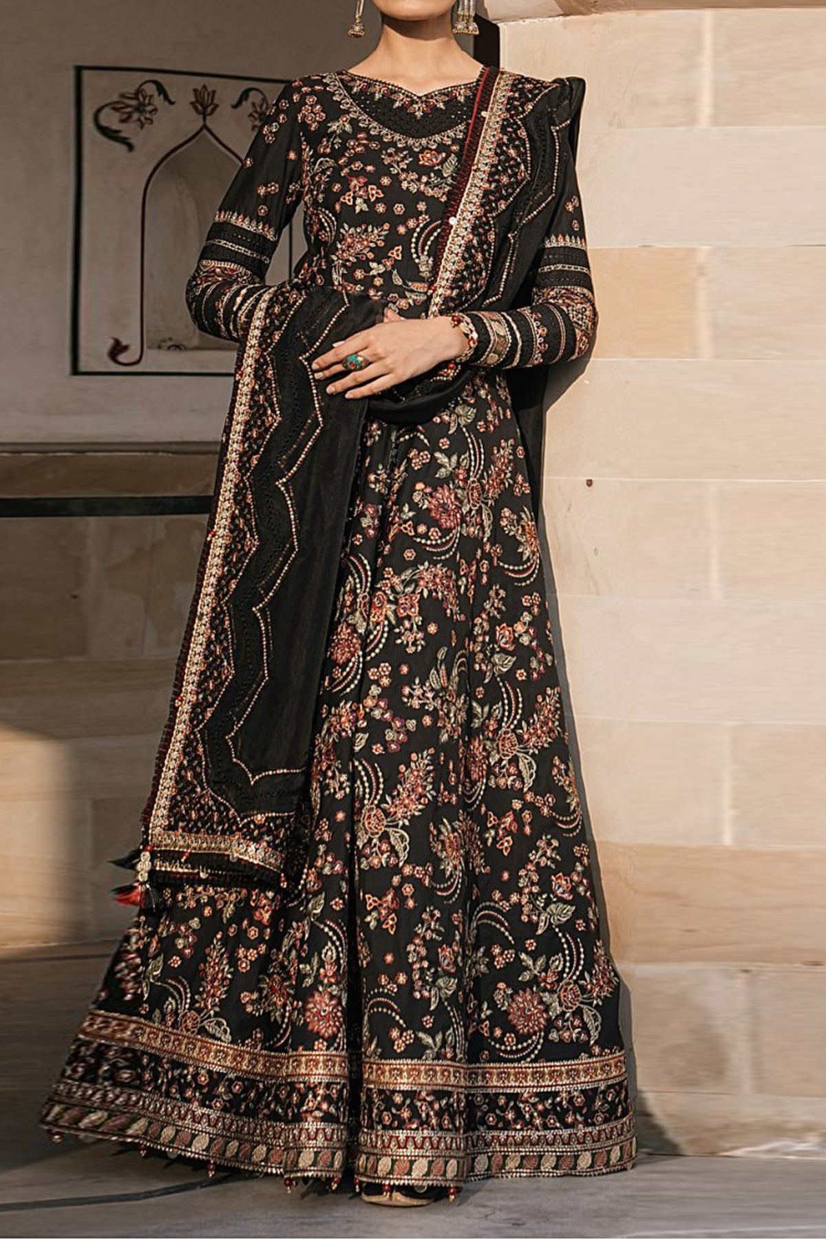 Shahkaar by Jazmin Unstitched 3 Piece Luxury Eid Festive Lawn Collection'2024-SLD-15
