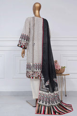 Sada Bahar Stitched 3 Piece Printed Lawn Vol-02 Collection'2025-PR-1306-Off White