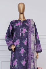 Sada Bahar Stitched 3 Piece Printed Lawn Vol-02 Suit-D-9485-Purple