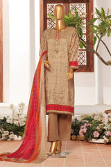 Sada Bahar Stitched 3 Piece Emb Summer Lawn Suit-D-2048-Skin
